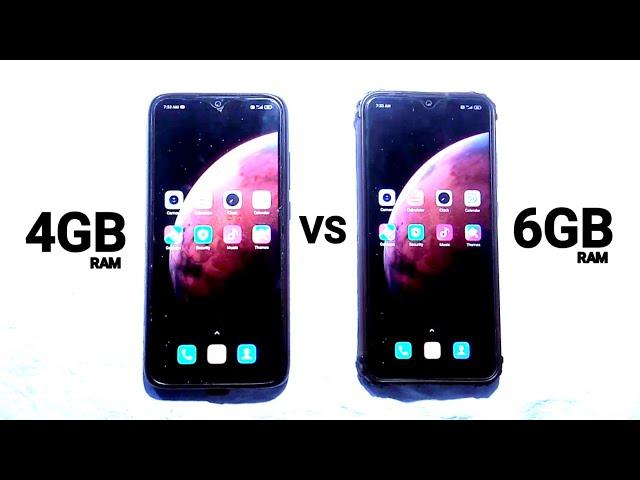 4GB RAM VS 6GB RAM Speed Test | Dot SM