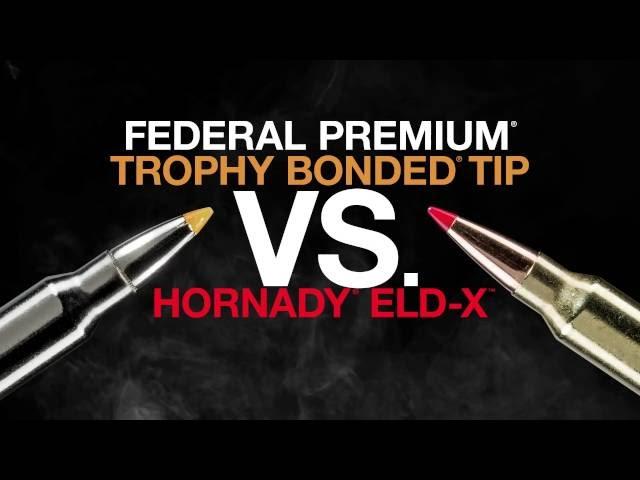 Federal Premium® Trophy Bonded® Tip Beats Hornady® ELD-X™