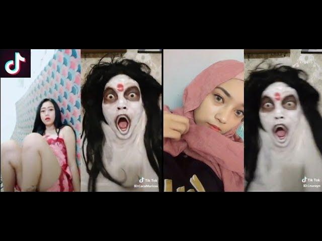 TIK TOK LUCU  DUET BARENG HANTU 