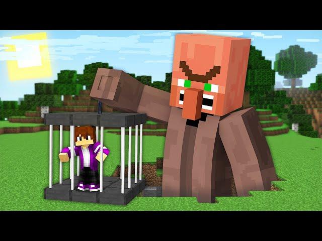 ЖИТЕЛЬ ГИГАНТ ПОЙМАЛ МЕНЯ В ЛОВУШКУ В МАЙНКРАФТ 100% троллинг ловушка minecraft