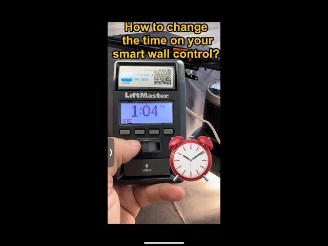 How to change the time on your Smart Wall control?