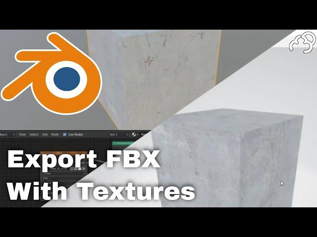 Blender How to Export FBX with Texture - Tutorial.