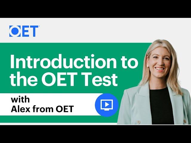 Introduction to the OET Test - the English test for doctors, nurses and healthcare professionals