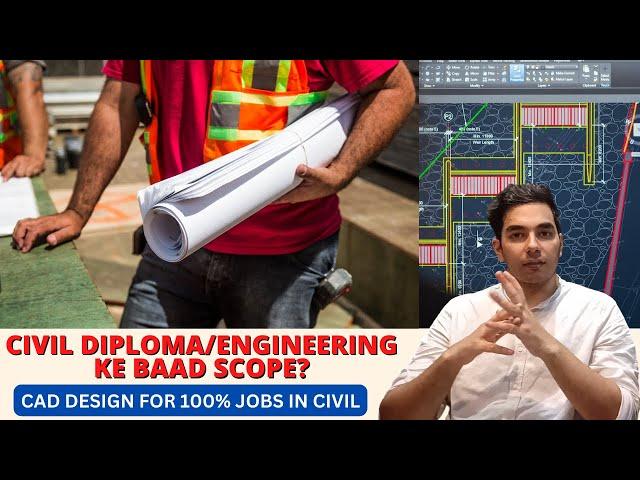 CIVIL DIPLOMA Ke Baad Kya Kare? | BEST COURSE for CIVIL ENGINEERS, Diploma Holders | RVM CAD