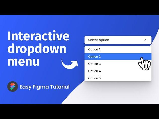 Beginner Friendly Interactive Dropdown Menu Design in Figma | Figma Prototyping Tutorial