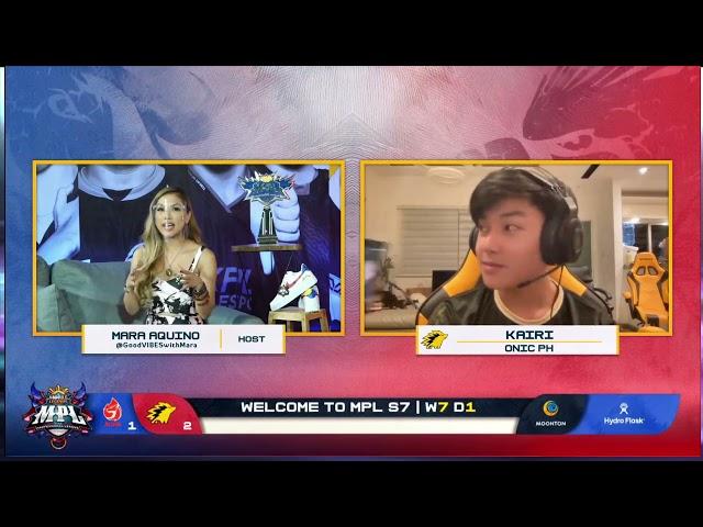 Onic PH Interview ( Aura PH VS Onic PH ) Week 7 Day 1