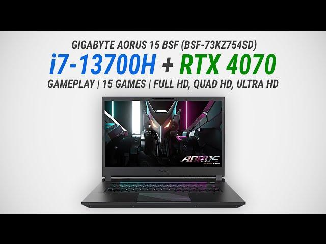 Core i7-13700H + GeForce RTX 4070 Laptop (140W): Test in 15 games at 1080p/1440p/2160p