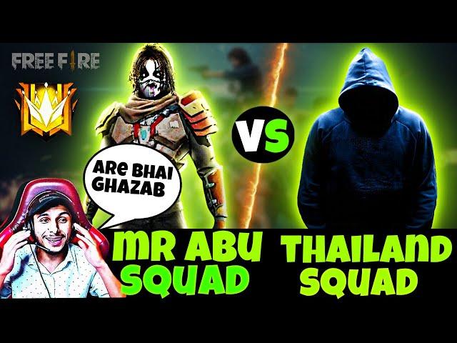 Nonstop gaming tour, MR ABU Squad Vs Thailand intense match, free fire