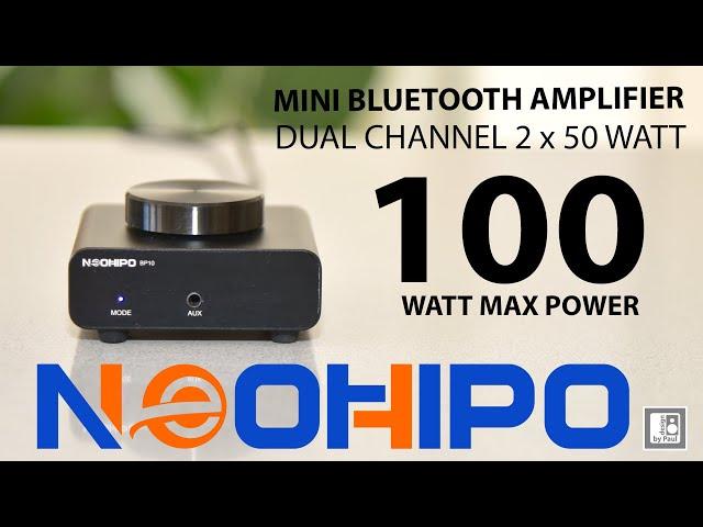 Mini Bluetooth Amplifier Review - Neohipo BP10   - 100 WATT MAX - MINI AMPLIFIER