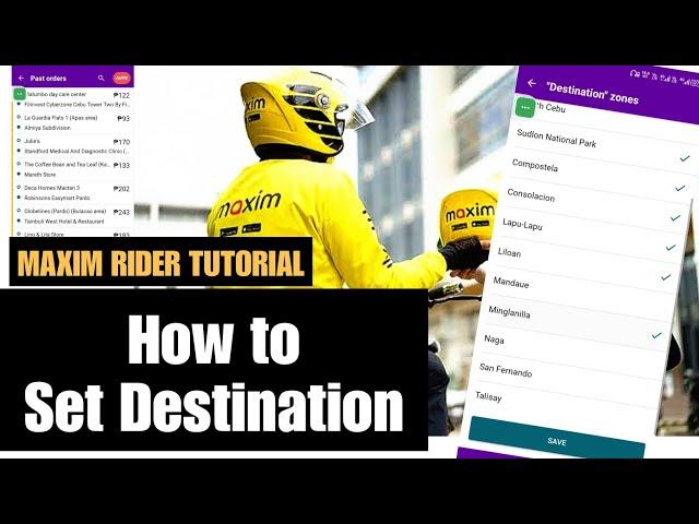 How to Set Destination | Maxim Rider | Taxsee Driver App | Auto Filter Tutorial