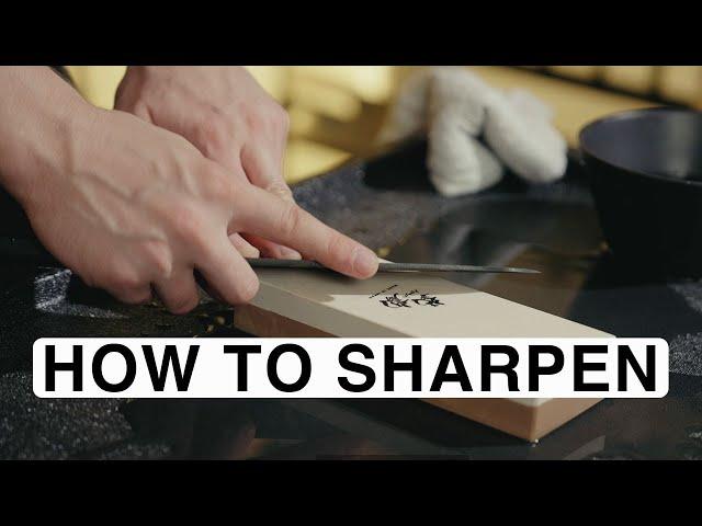 How to Sharpen a Knife - Japanese Kitchen Knife Introduction | MUSASHI JAPAN