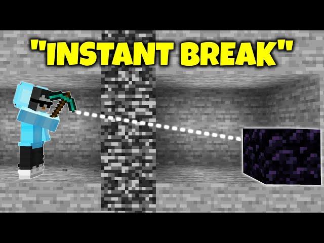 I Broke this Obsidian Block in 0.0001 Second