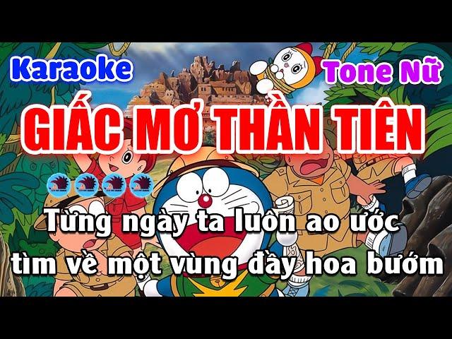 Giấc Mơ Thần Tiên Karaoke Beat Chuẩn Tone Nữ - Nhím Nhó Karaoke