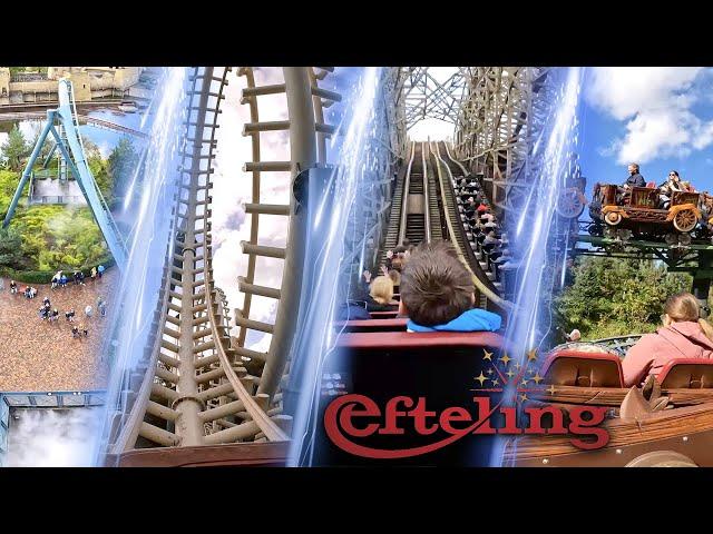 All Roller Coasters at Efteling | 4K Onride POV