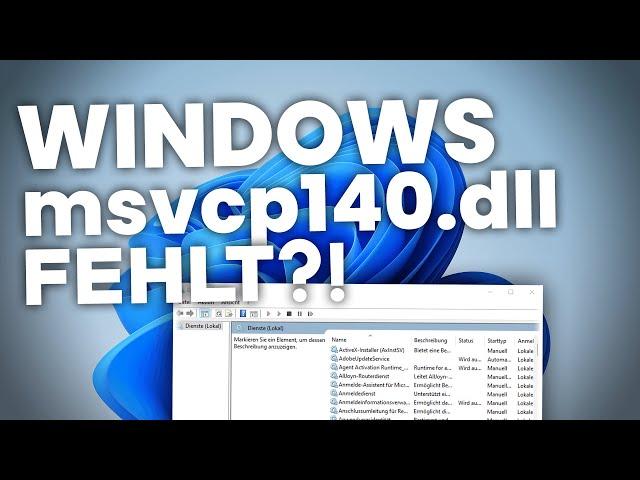 [2024] Windows: msvcp140.dll FEHLT?! | Problemlösung | Deutsch | 2022