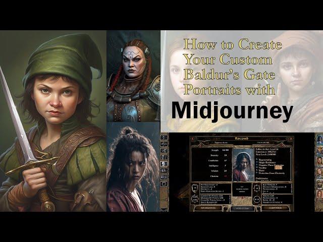 How to Create Baldur's Gate Custom Portraits with Midjourney