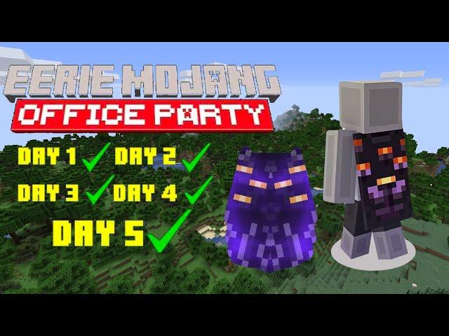 Minecraft Eerie Mojang Party - How to Get Eye Blossom/Creaking Cape in Minecraft