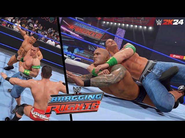 WWE 2K24 SIMULATION: John Cena vs Randy Orton Bragging Rights 2009 Highlights