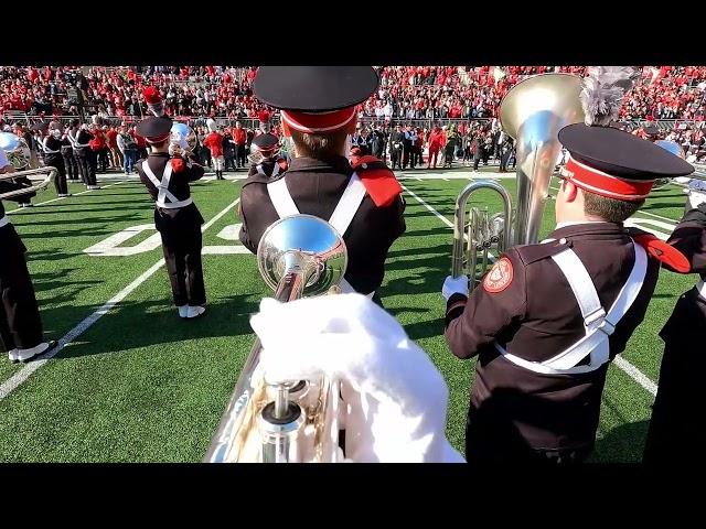 The Ohio State University Marching Band Trumpet Headcam - Xichigan Gameday