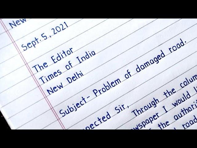 Letter to editor | writing a letter to the editor
