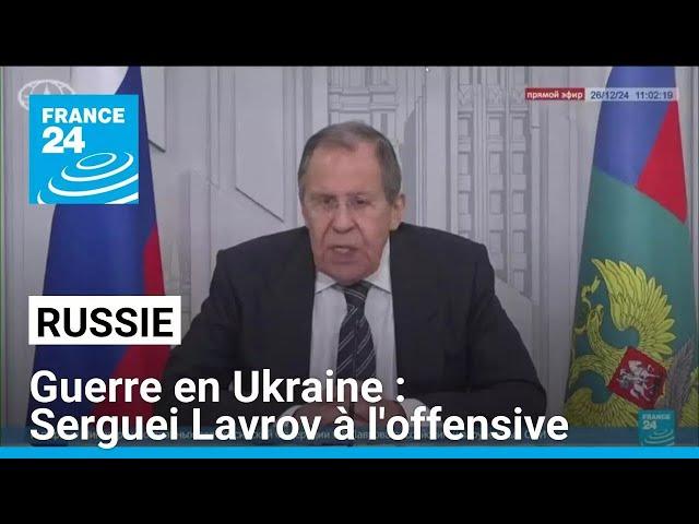 Serguei Lavrov à l'offensive à propos de la guerre en Ukraine : "une trêve est une voie sans issue"