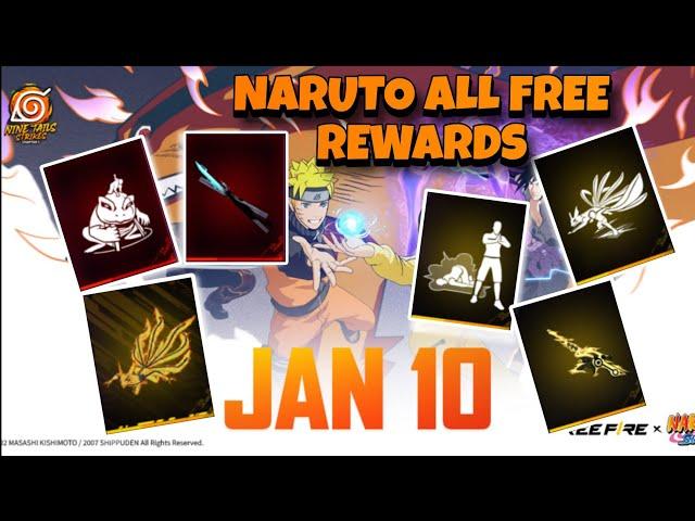 Showcasing All Free Rewards in the Free Fire x Naruto Collaboration Event