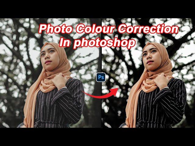 How to color correction in only one click with photoshop | photoshop shorts