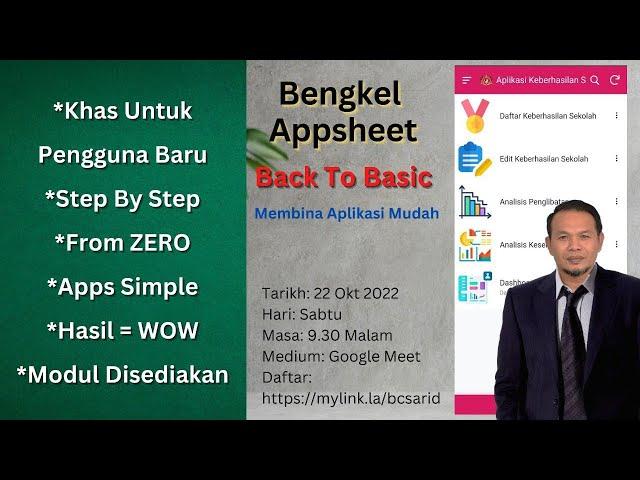 Bengkel Appsheet | Back To Basic