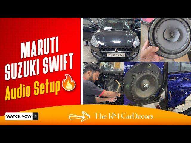 SWIFT Audio Setup Using Alpine Head Unit With 3 Years Old Speakers From  His Previous Car | Damping