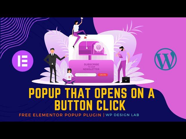 Popup that Opens on a Button Click | Elementor popup