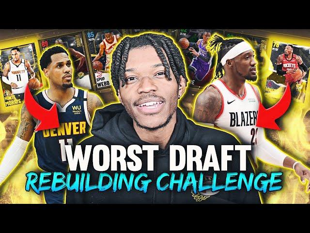 THE WORST DRAFT REBUILDING CHALLENGE IN NBA 2K21