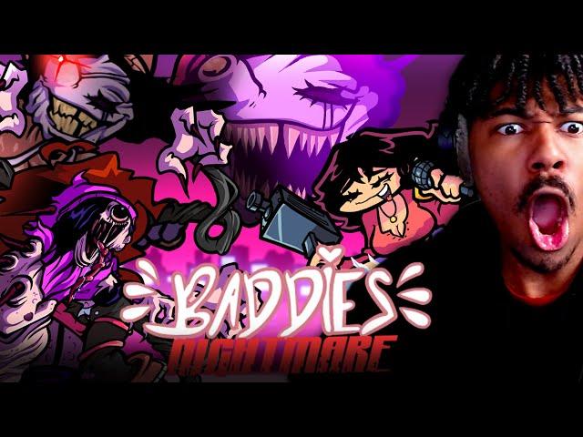 BADDIES MOD IS BACK AND IT WILL GIVE YOU THE CREEPS!!!| Friday Night Funkin (Baddies Nightmare Mod)