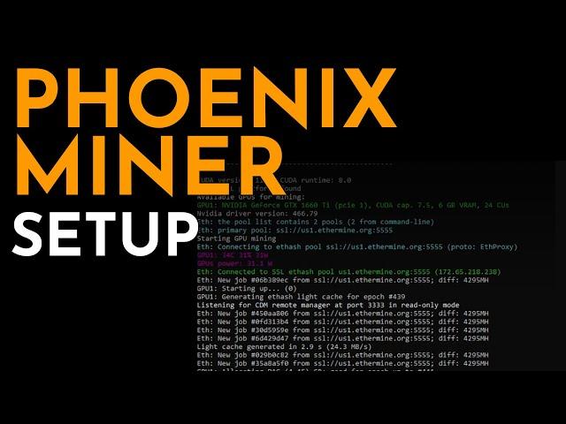 Phoenix Miner Setup and Configuration | PhoenixMiner