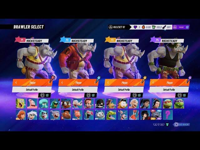 Nickelodeon All-Star Brawl 2 PS5 4-Player Co-Op Rocksteady + Alternate Stock Battles