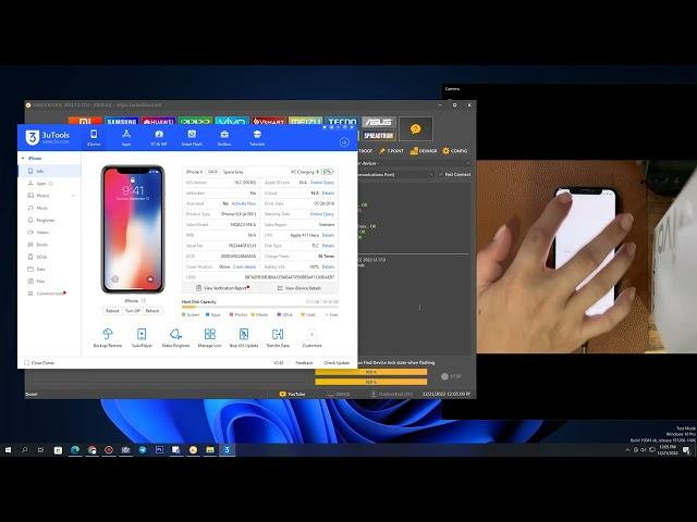 Iphone X IOS 16.2 Ramdisk Bypass Passcode Full Signal By UnlockTool