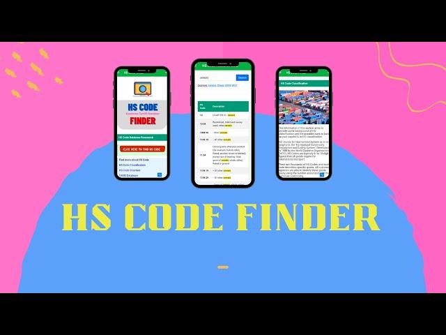 HS Code Finder: Find all Customs Tariff Numbers