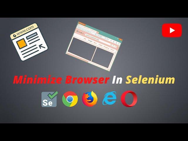 How to minimize browser using selenium (2021) | Selenium - Java