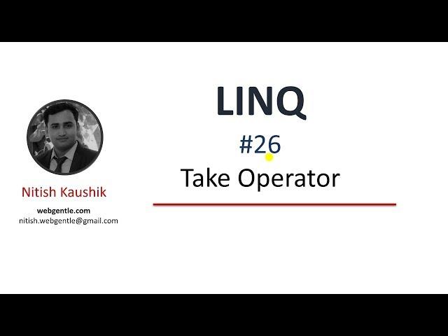 (#26) Take in LINQ | LINQ tutorial for beginners