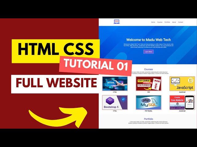 How to Create a Website Step-by-Step Using HTML and CSS