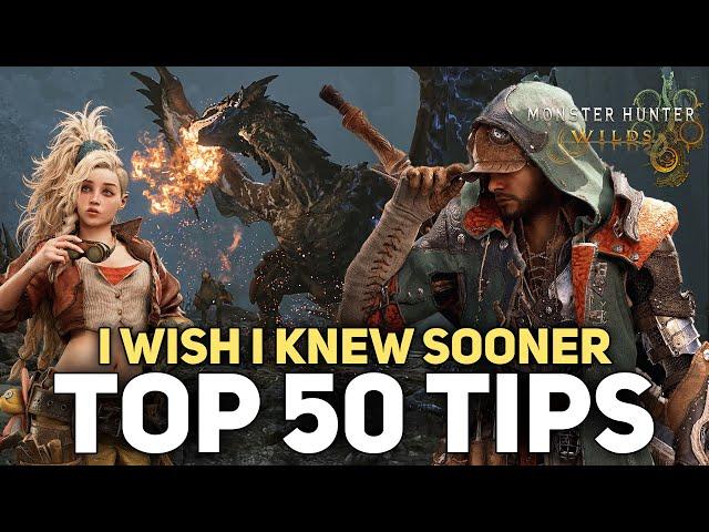 Top 50 Tips I WISH I KNEW Before Playing Monster Hunter Wilds | Ultimate Beginner Guide