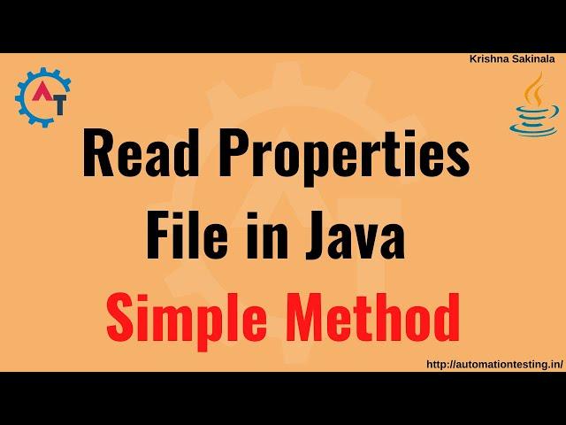 Read Properties File Using ResourceBundle Class | Properties File in Java | Java Interview Questions