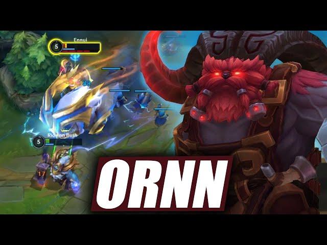 WILD RIFT ORNN BARON LANE GAMEPLAY IN SEASON 13 (BUILD & RUNES)