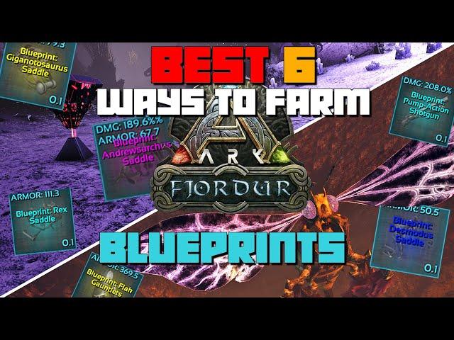 ARK: Fjordur | BEST 6 Ways To Farm Blueprints & Loot | BPS QUICK Guide & How To Run Them!