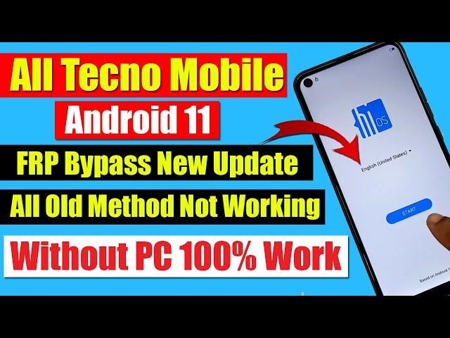 Tecno Spark 7 Frp Bypass Android 11 Without PC | New Method