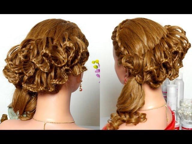 Braided hairstyle for long hair.