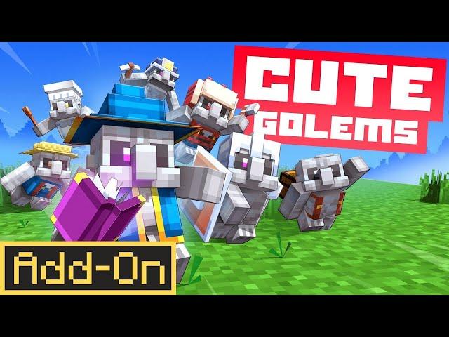 Cute Golems | Minecraft Marketplace Addon | Showcase