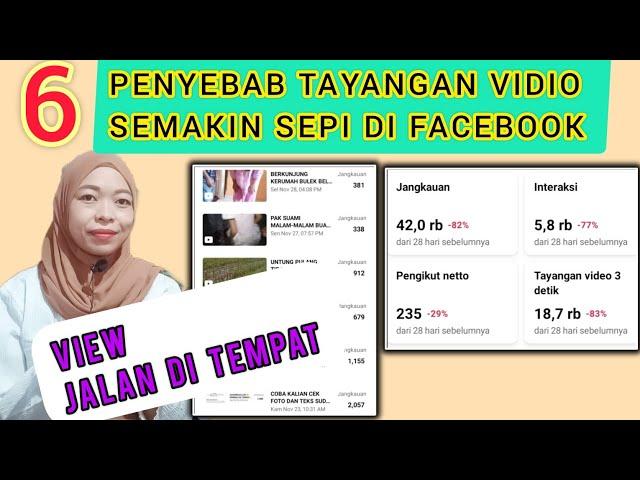 6 PENYEBAB TAYANGAN DI VIDIO FACEBOOK SEPI ||FACEBOOK PROFESIONAL