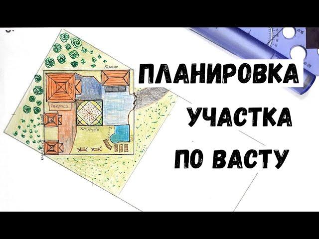 Создаём план участка по Васту. Рассматриваем 3 варианта разных участков