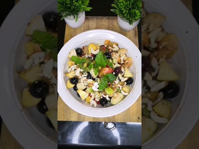 1 Minute Delicious Mixed Fruit Salad Recipe #shorts