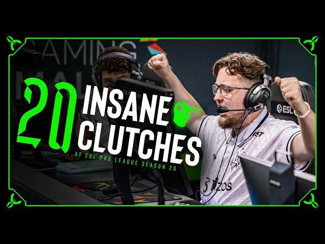 20 INSANE Clutches from ESL Pro League Season 20